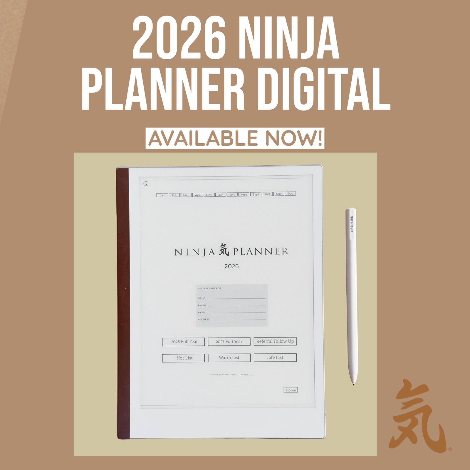 2026 Ninja Planner Digital Version