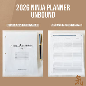 Ninja Planner Unbound 2025 + Ninja Planner Unbound 2026  Bundle – Finish Strong & Start Stronger