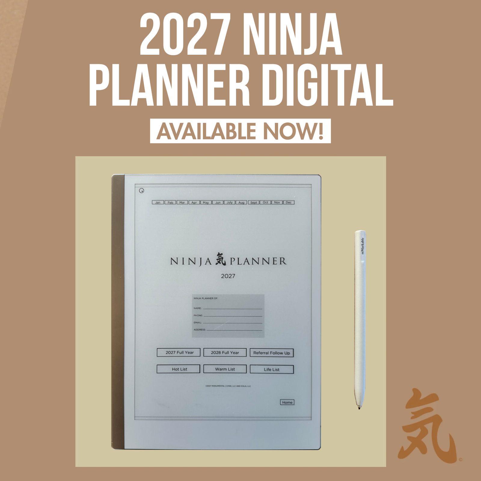 2027 Ninja Planner Digital Version
